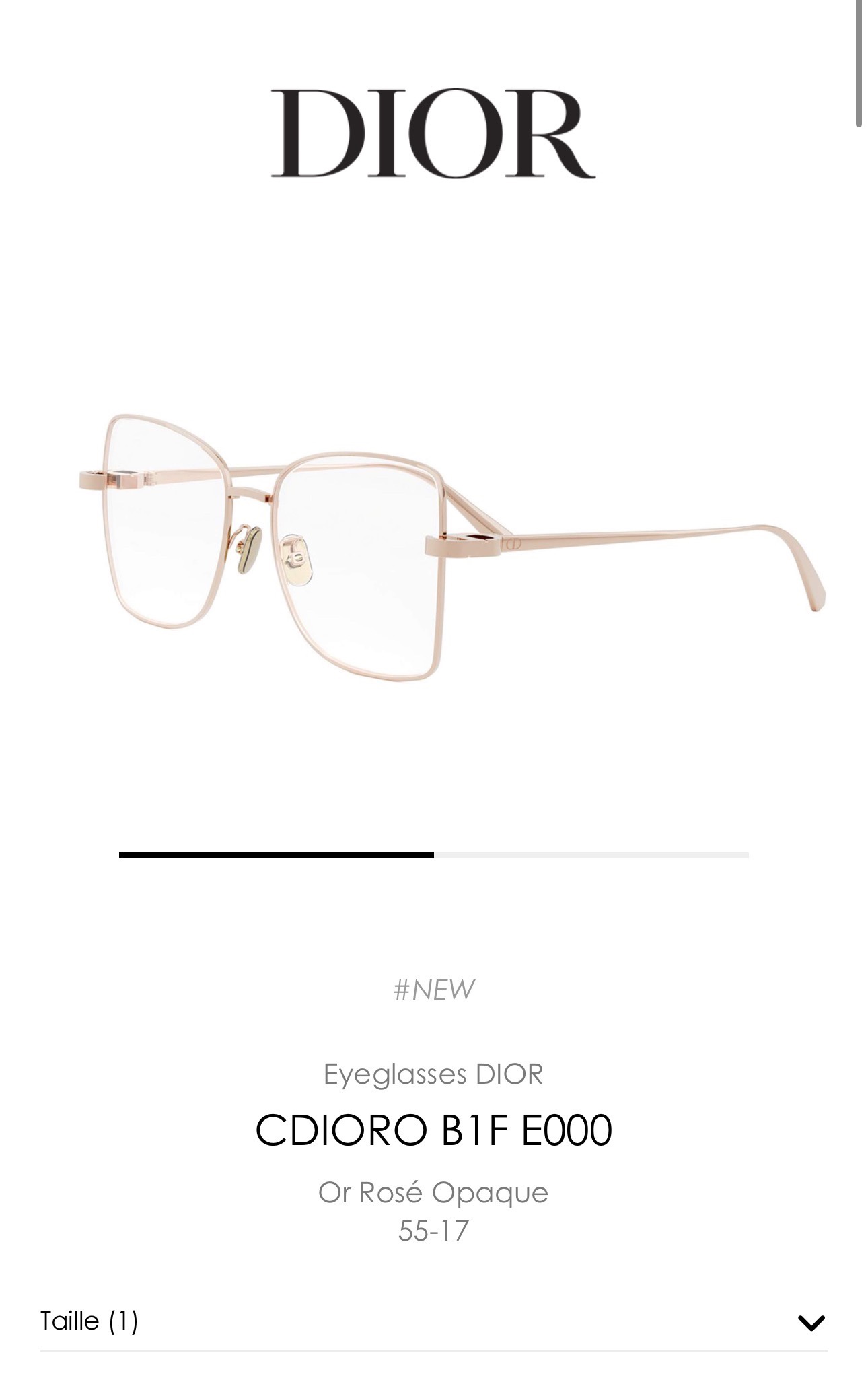  DIOR
MOD：CDiorB1F
Size：55口17 140
