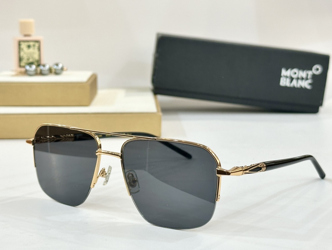 。MONT BLANC
M OD：MB0708S
Size：57口17 145
