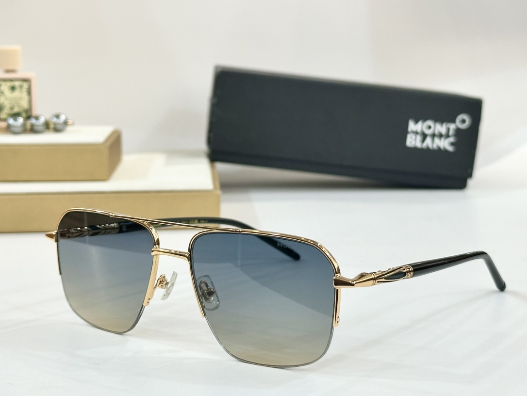 。MONT BLANC
M OD：MB0708S
Size：57口17 145

