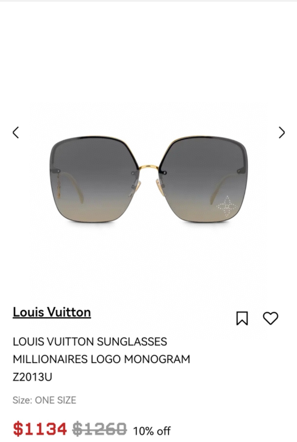  LOUIS VUITTO*
MODEL：Z2014U
SIZE：63口17-142
