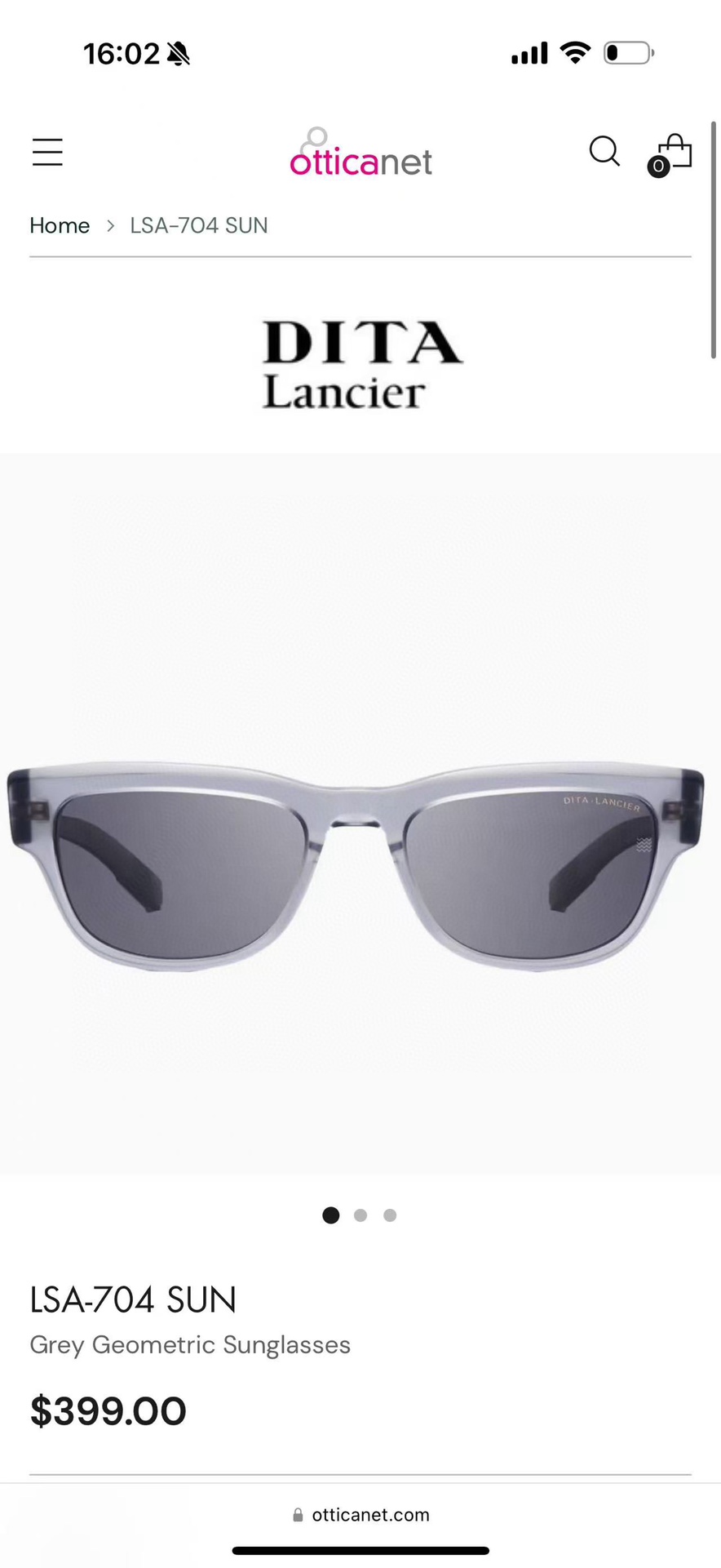  DITA
MODEL：LSA-704 
SIZE：59口19-140
