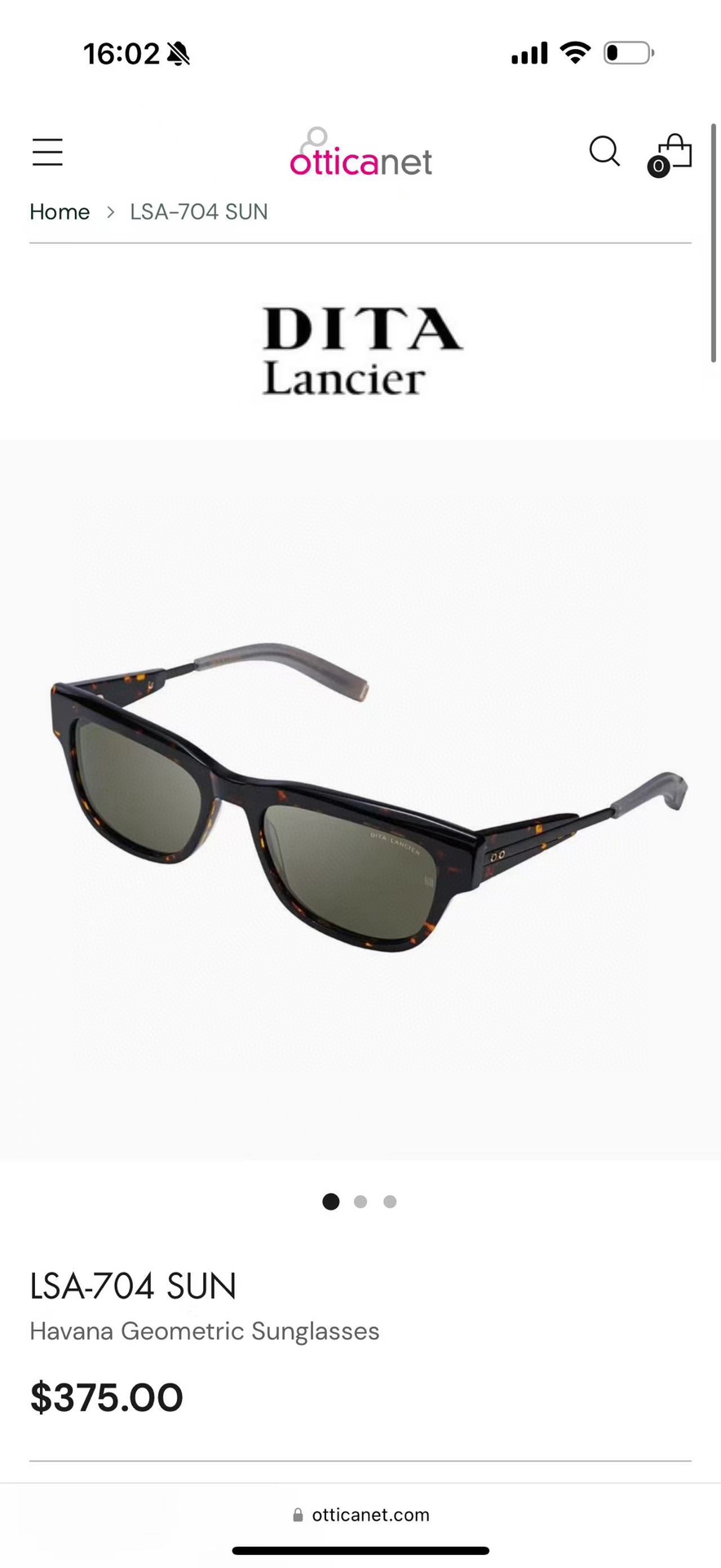  DITA
MODEL：LSA-704 
SIZE：59口19-140

