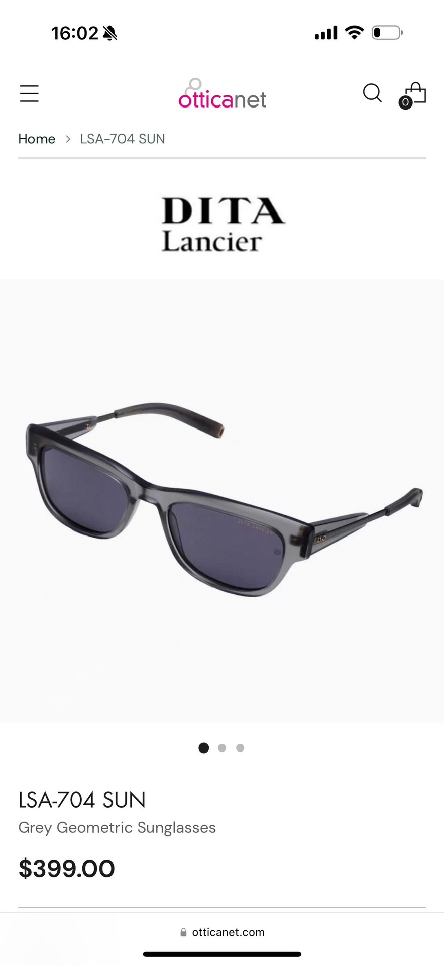  DITA
MODEL：LSA-704 
SIZE：59口19-140
