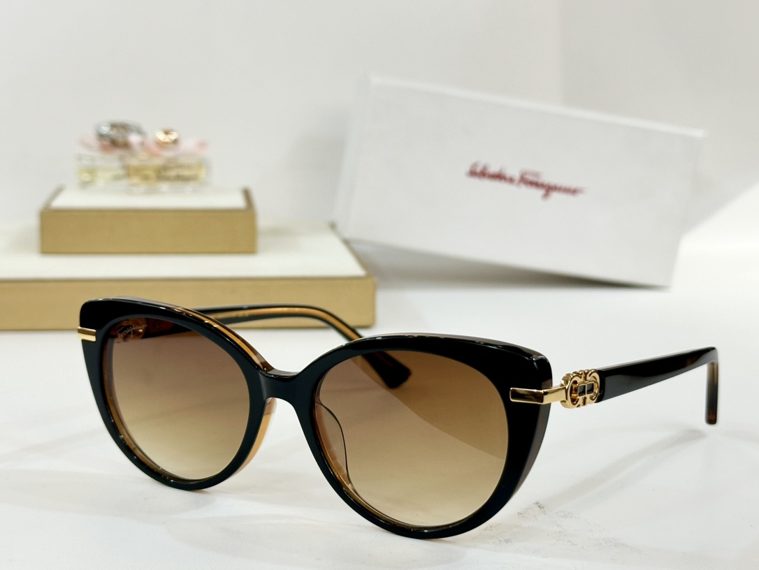  Salvatore ferragam* 
MODEL：SF1092SLB
SIZE：52口19-145