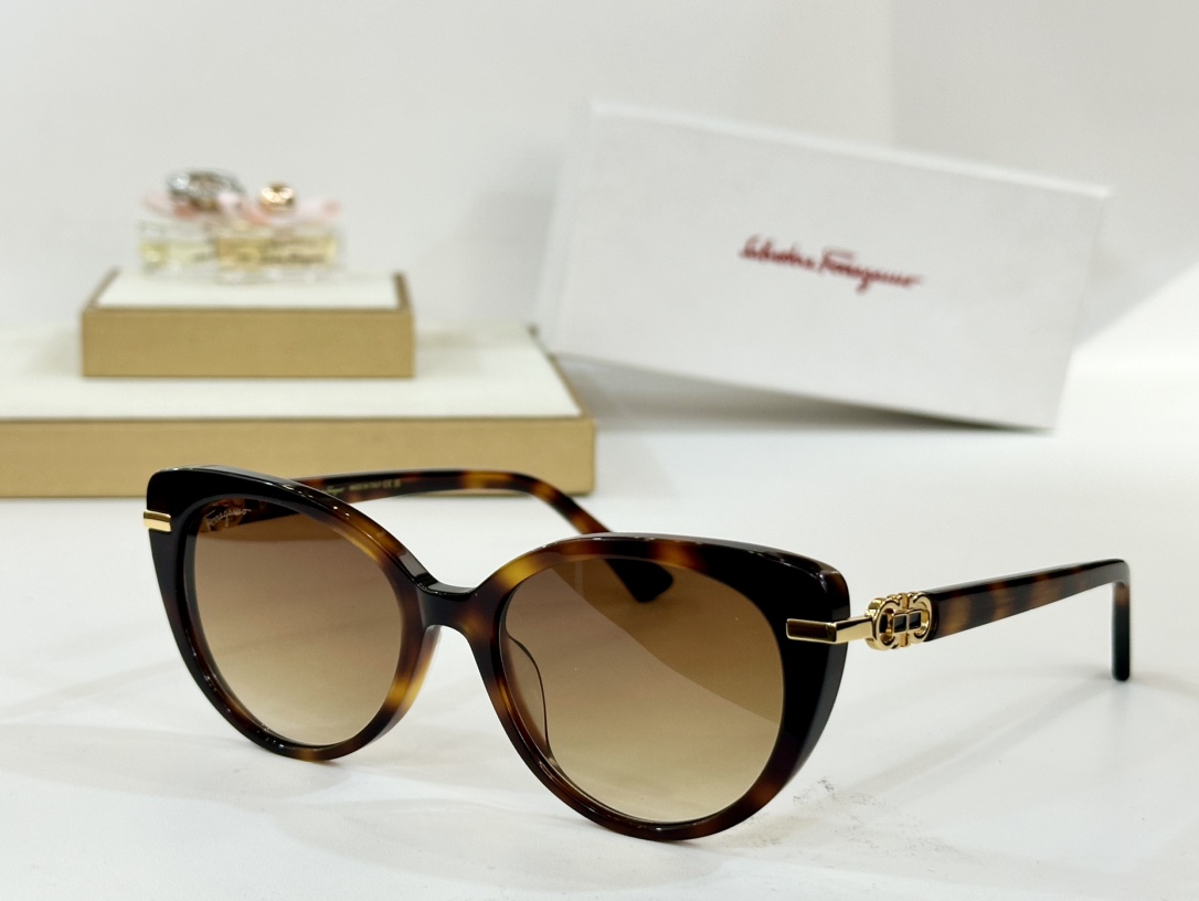  Salvatore ferragam* 
MODEL：SF1092SLB
SIZE：52口19-145