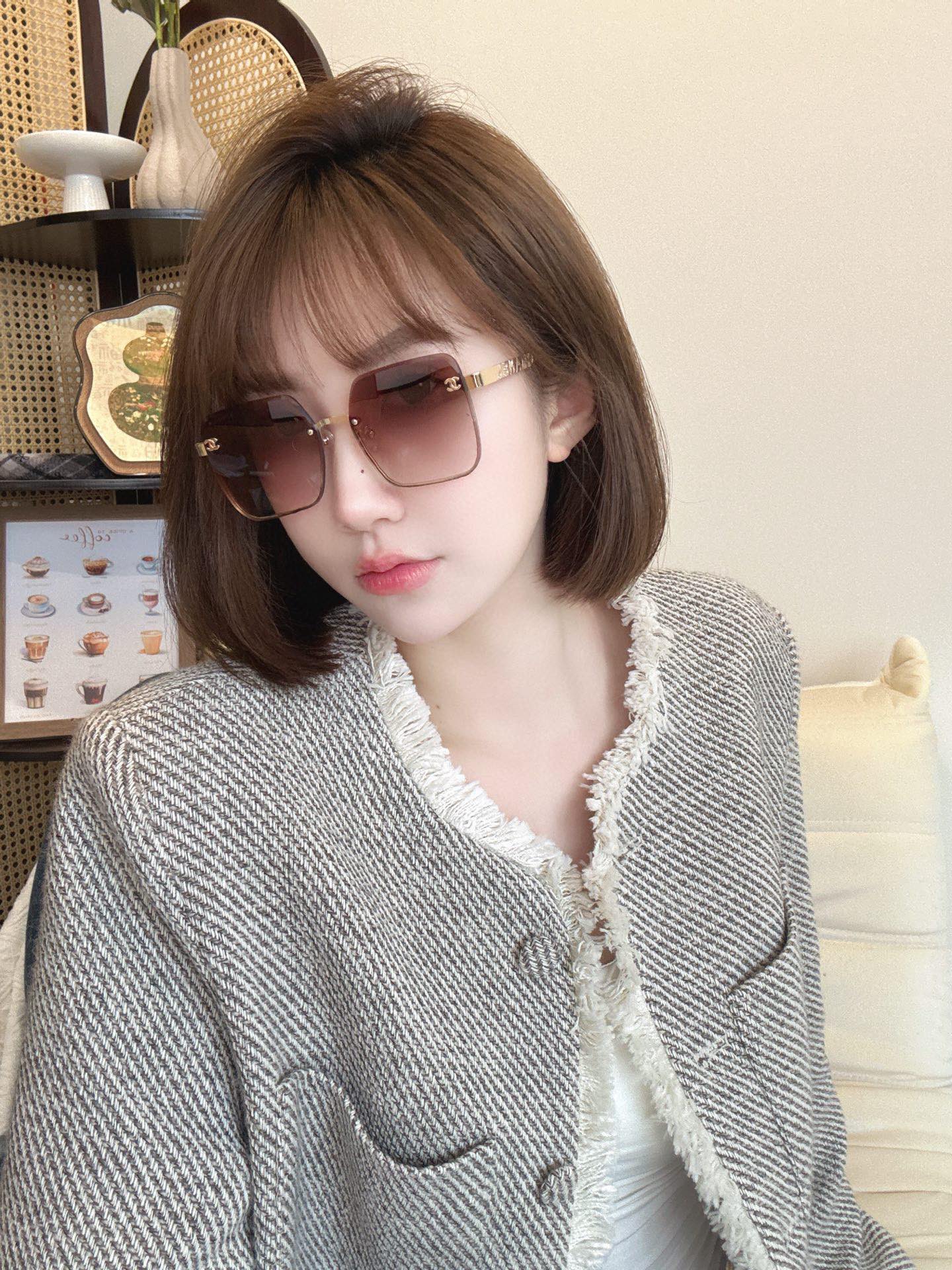  CHANEL
MOD：CH7357
Size：56口16-145
