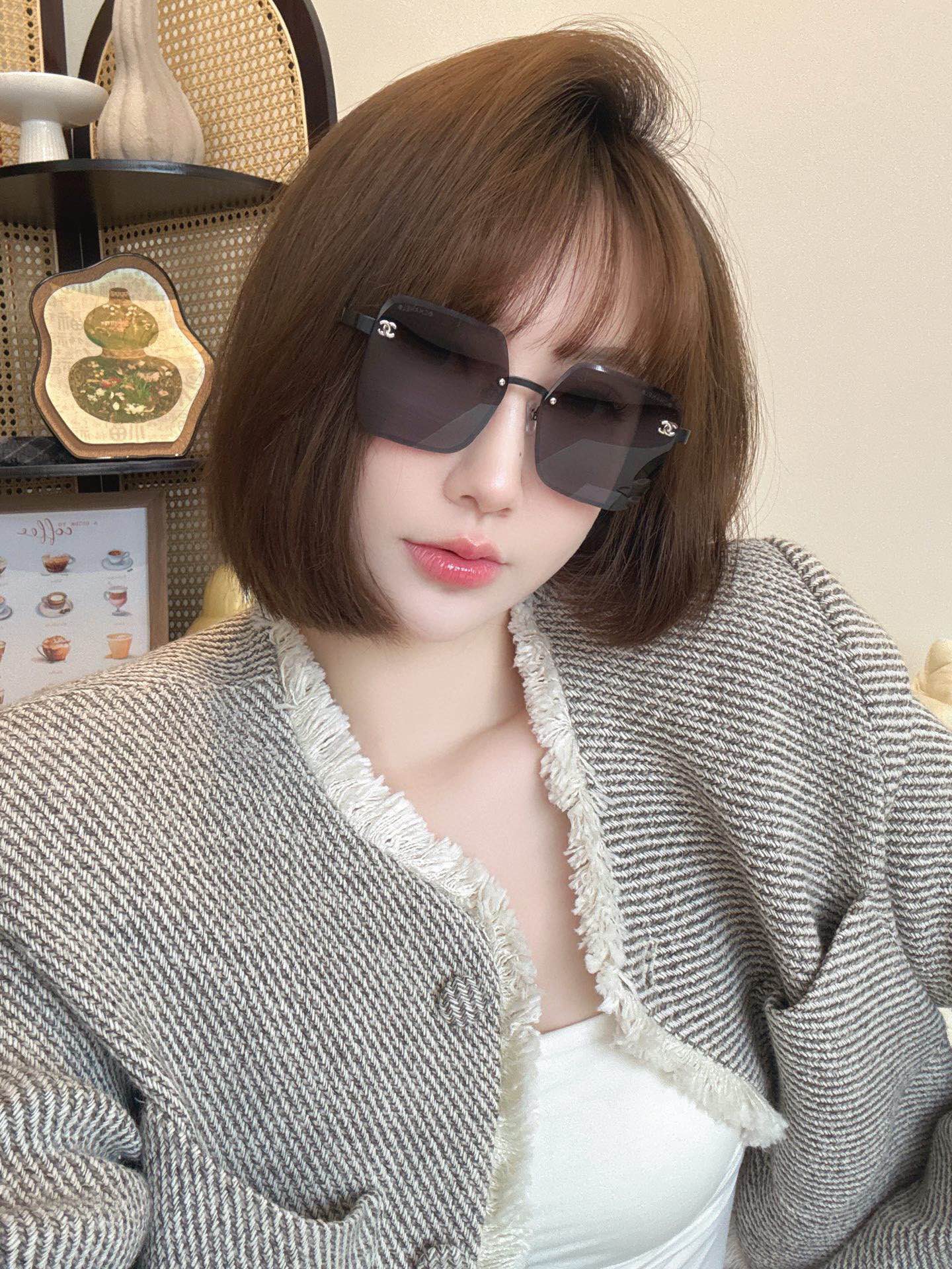  CHANEL
MOD：CH7357
Size：56口16-145
