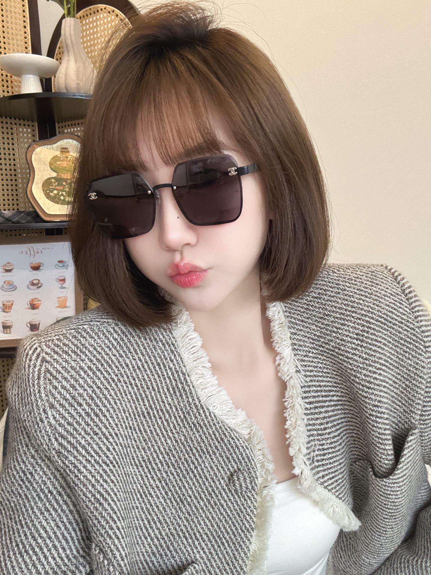  CHANEL
MOD：CH7357
Size：56口16-145
