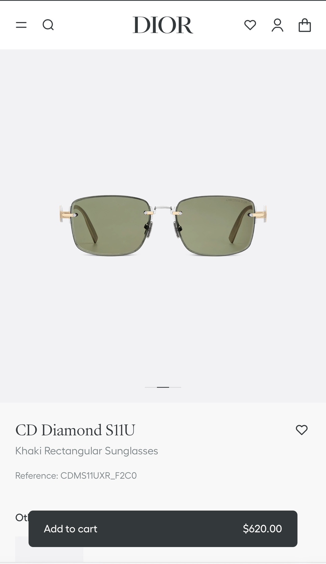  DIOR
MOD：CD Diamond S11U
Size：54口16 145
