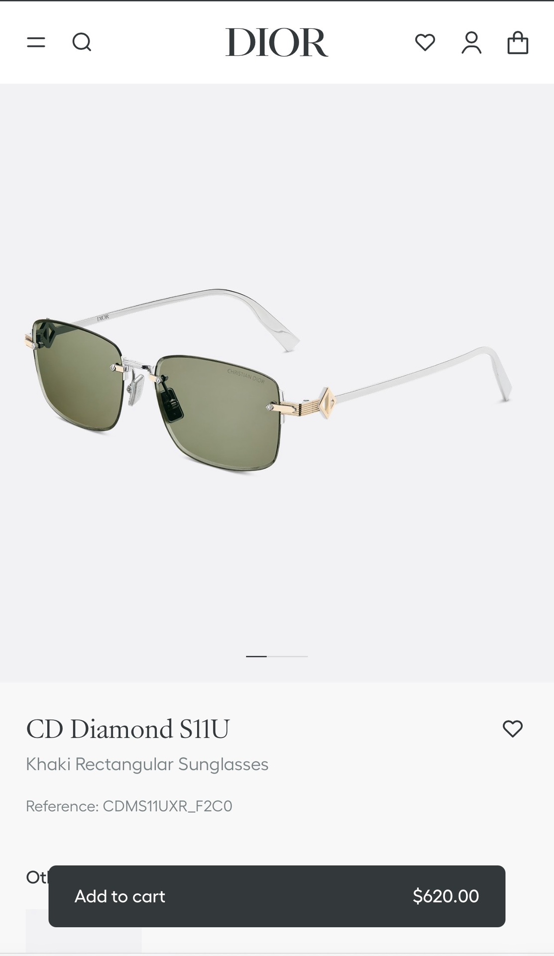  DIOR
MOD：CD Diamond S11U
Size：54口16 145
