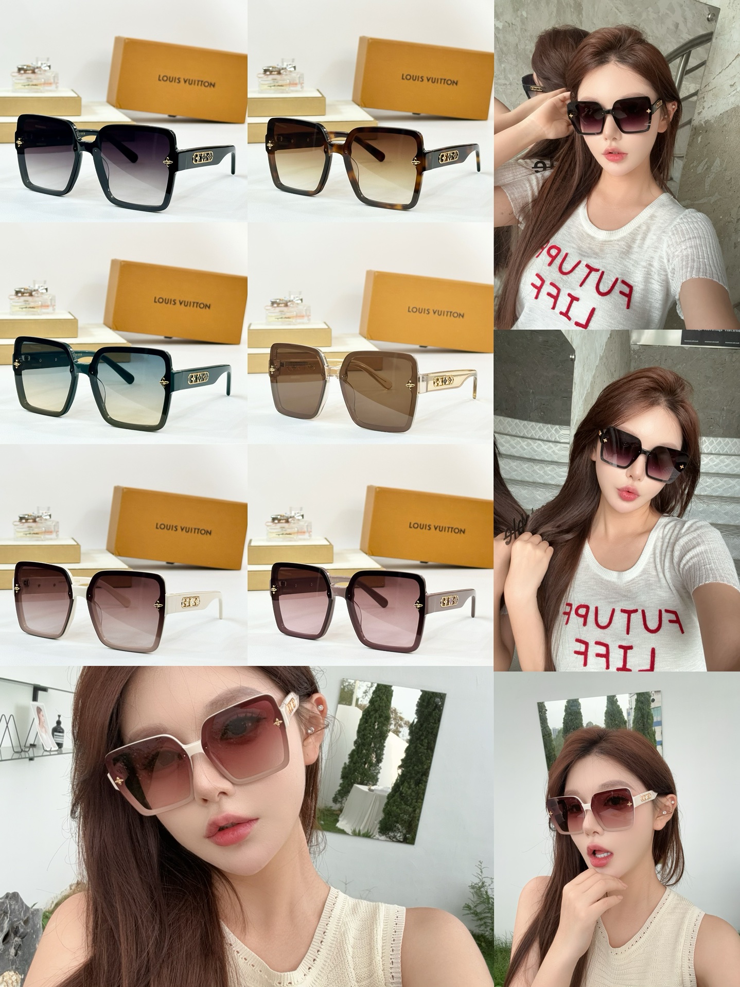 Louis Vuitton Z1871 Women's Square Sunglasses - Stylish & Protective