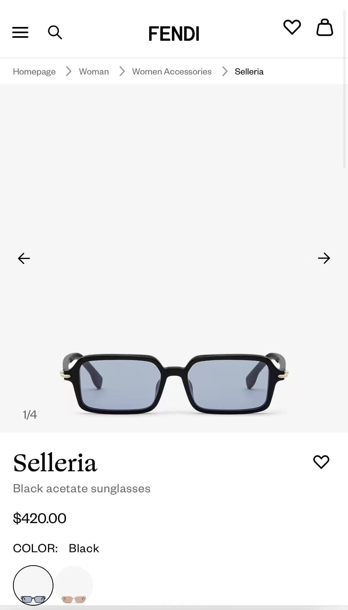  FENDI
MOD：FE40174I
Size：51口17 140
