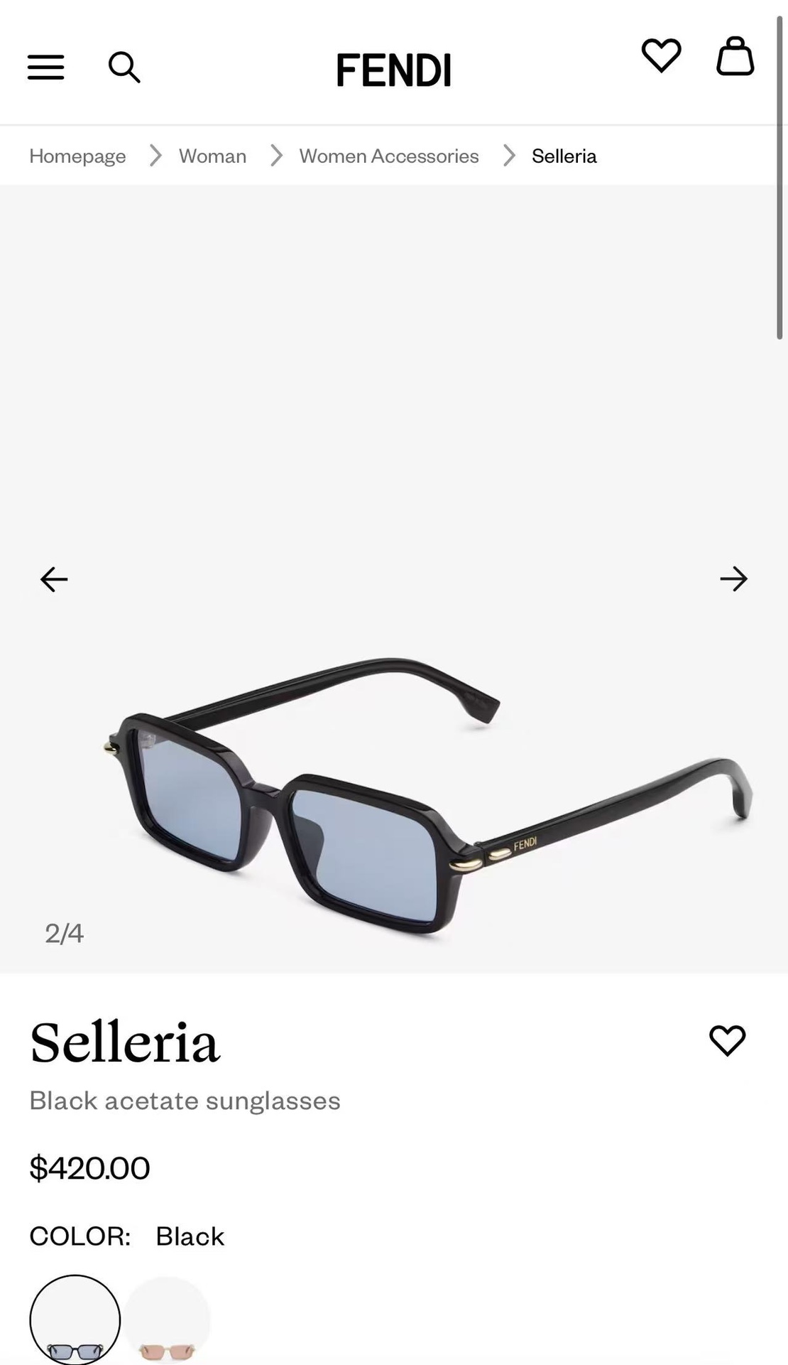  FENDI
MOD：FE40174I
Size：51口17 140
