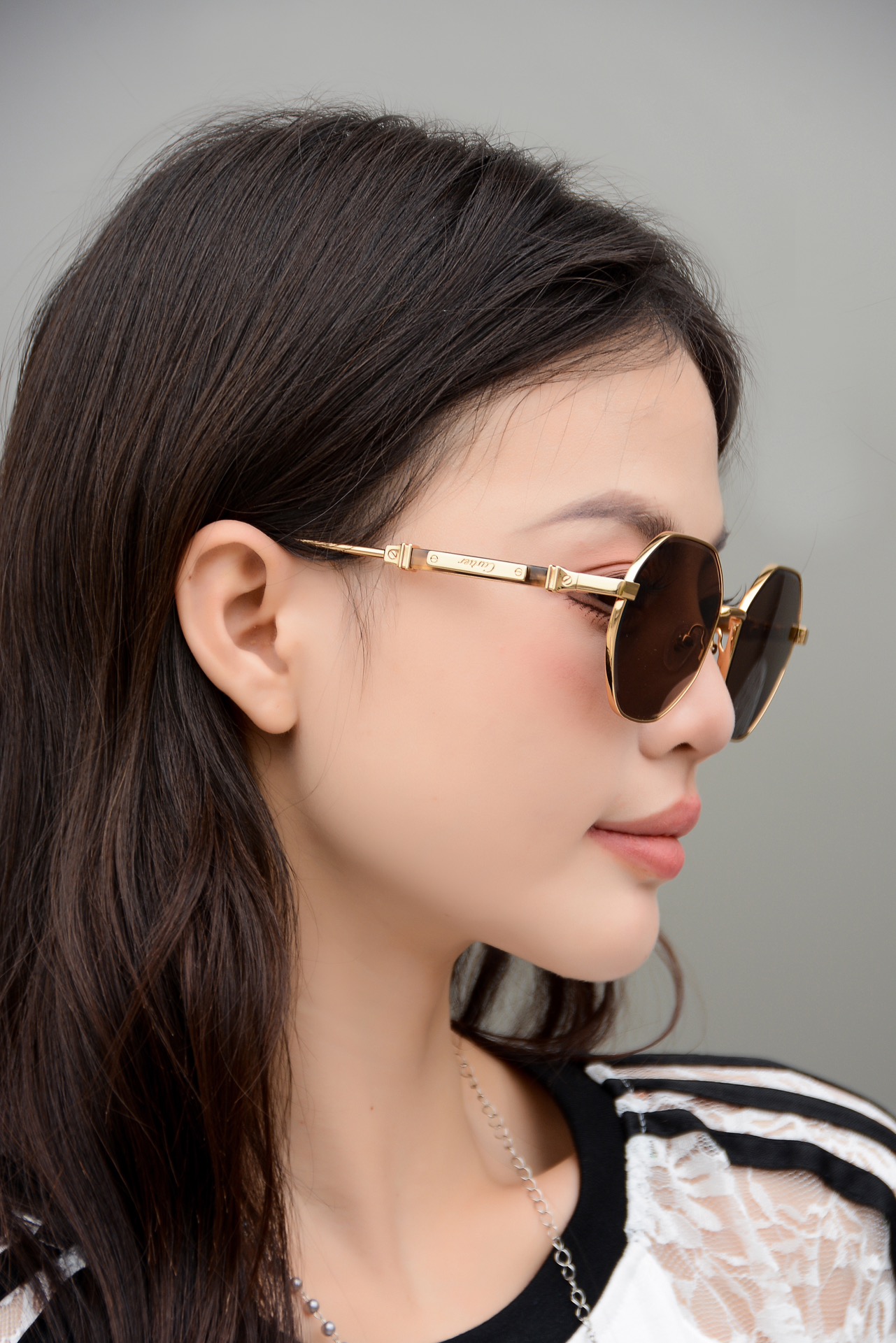  Cartier
MOD：CT0484S
Size：58口18 145

