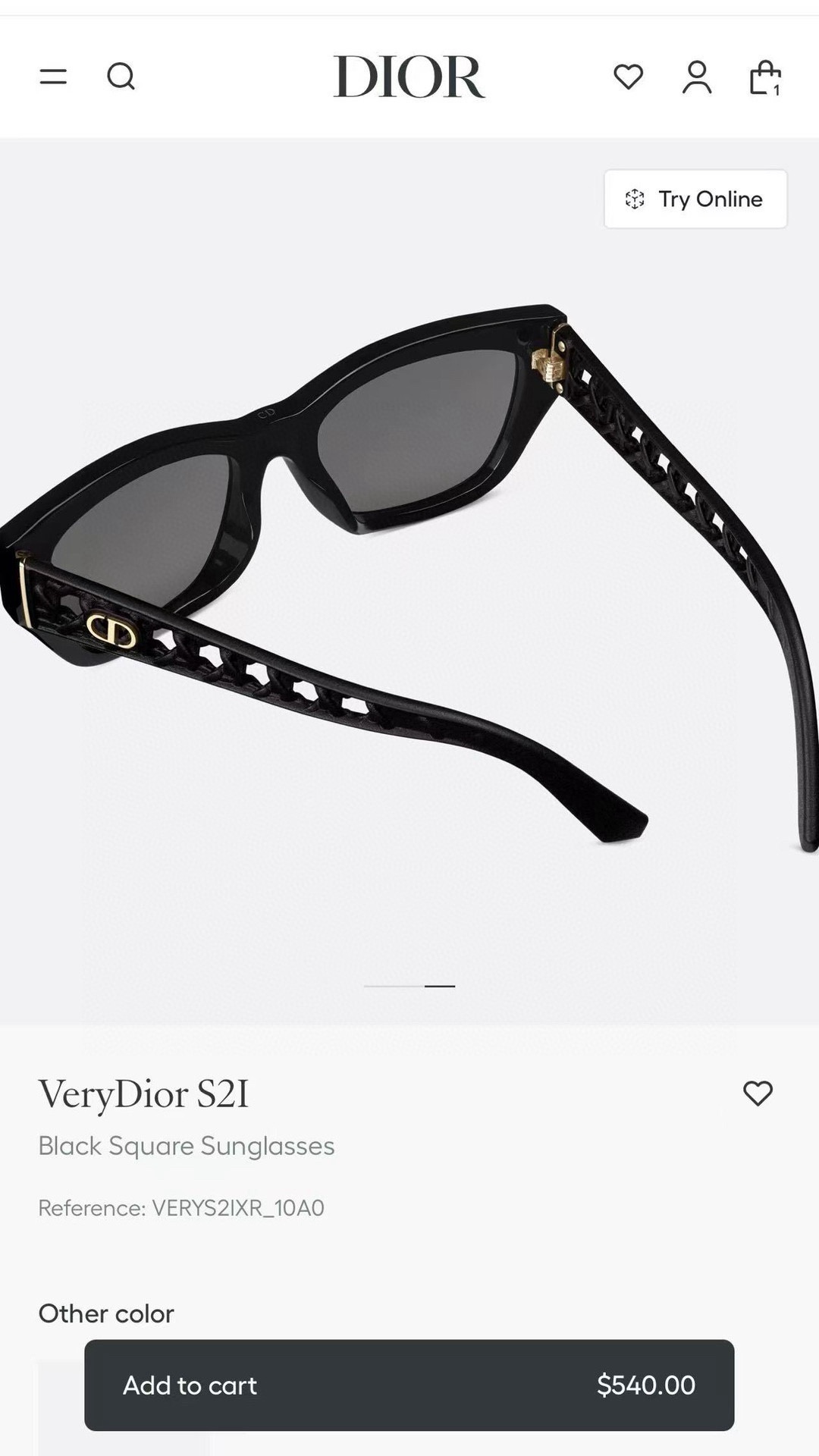  DIOR
MOD：VeryDior S2F
Size：55口19 140
