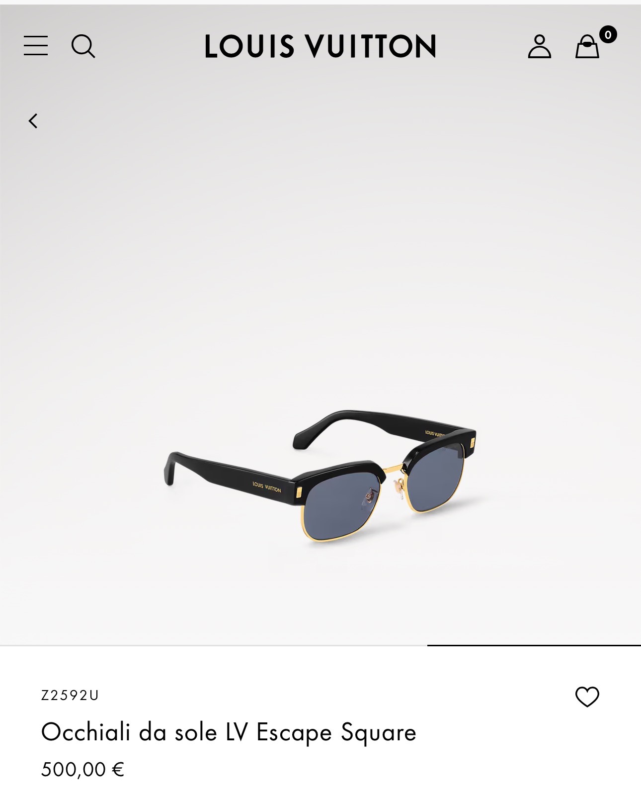  LOUIS VUITTON
MODEL：Z2592U
SIZE55-22-145

