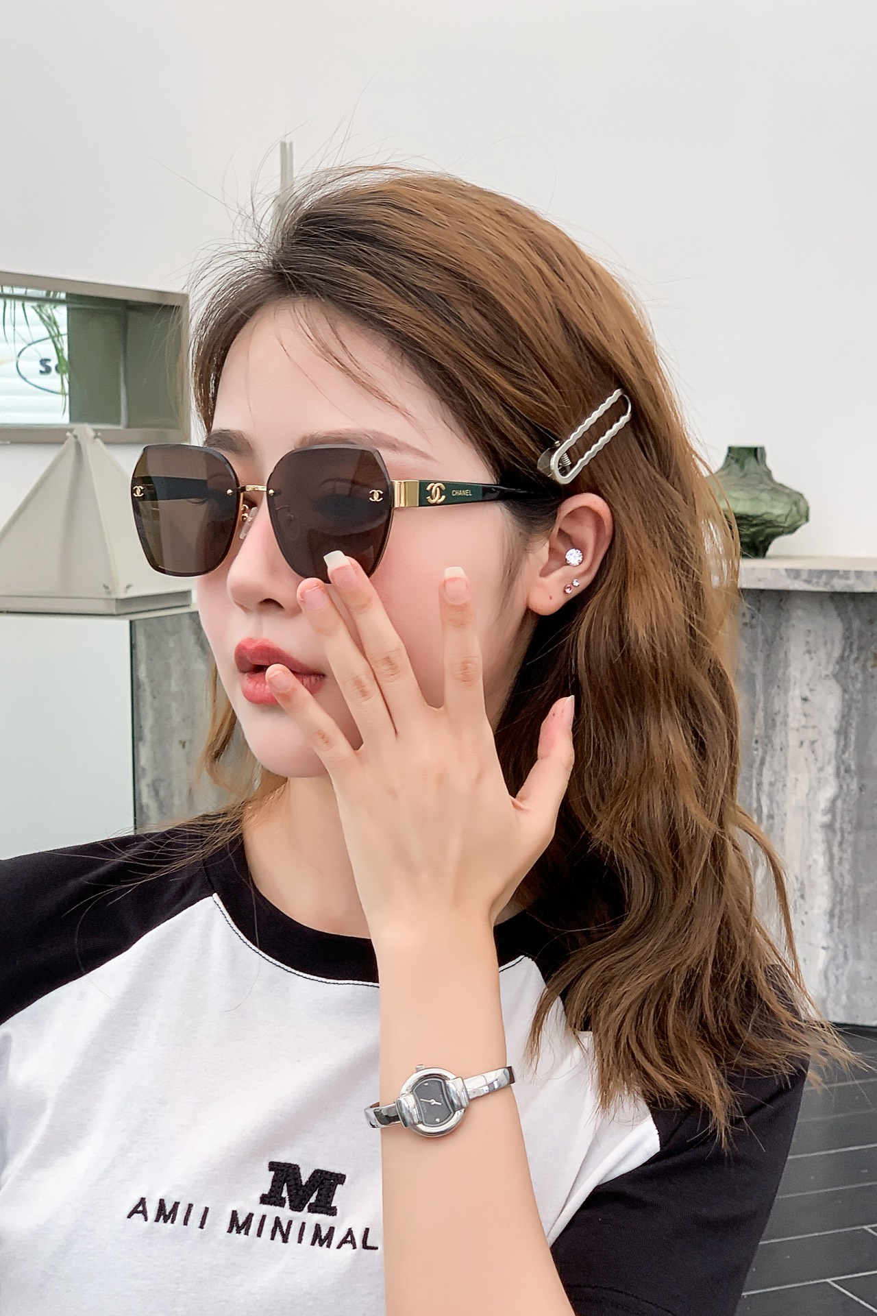  CHANEL
MOD：5486-H
Size：62口16 145
