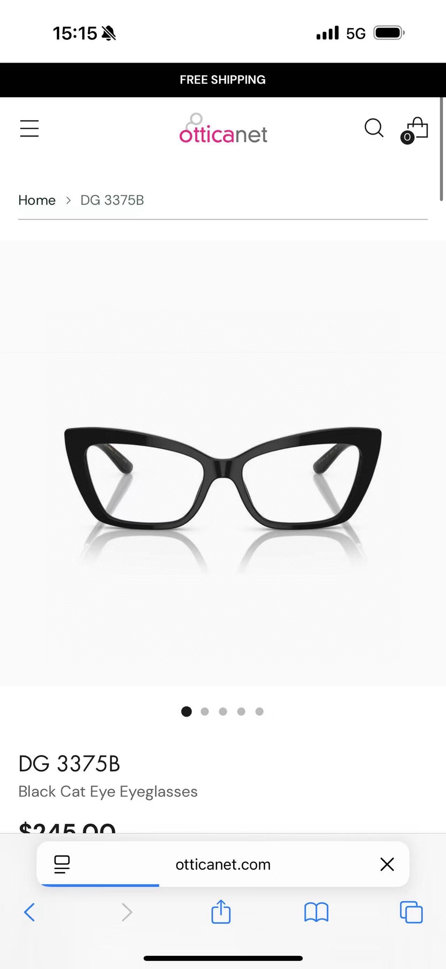  DOLCE & GABBAN*
MODEL：DG3375B
SIZE：50口17 145
