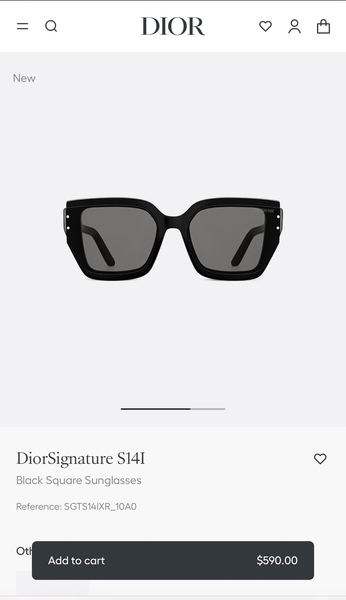  DIOR
MOD：DiorSignatureS14F
Size：66口16 140
