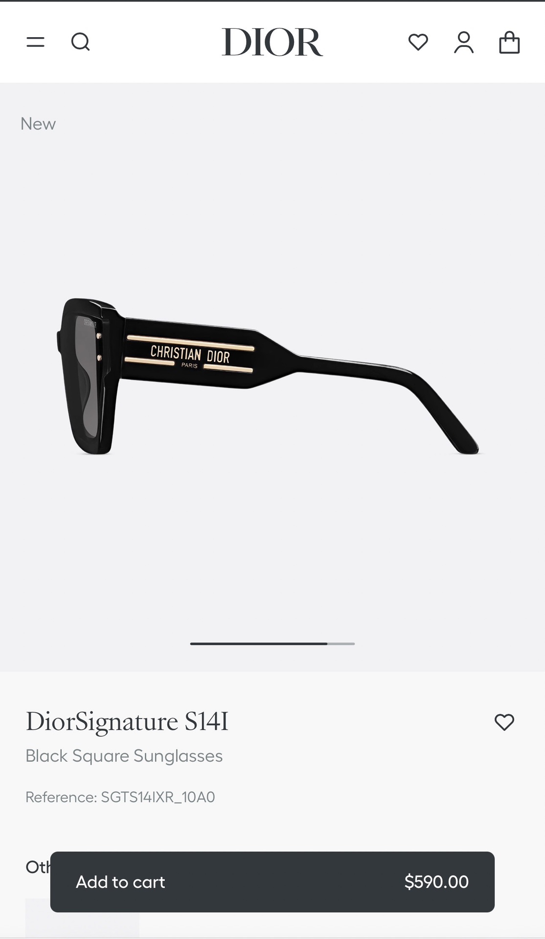  DIOR
MOD：DiorSignatureS14F
Size：66口16 140
