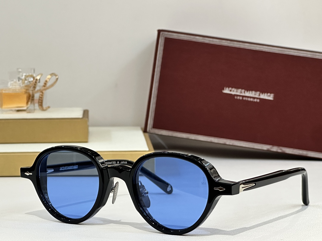  圆型JACQUES MARIE MAGE
日本手工眼镜 
MODEL：CLARK
SIZE45-22
