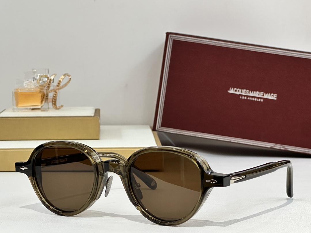  圆型JACQUES MARIE MAGE
日本手工眼镜 
MODEL：CLARK
SIZE45-22
