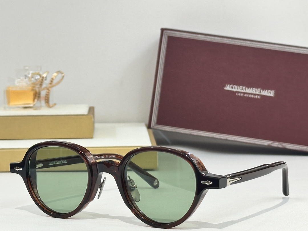  圆型JACQUES MARIE MAGE
日本手工眼镜 
MODEL：CLARK
SIZE45-22
