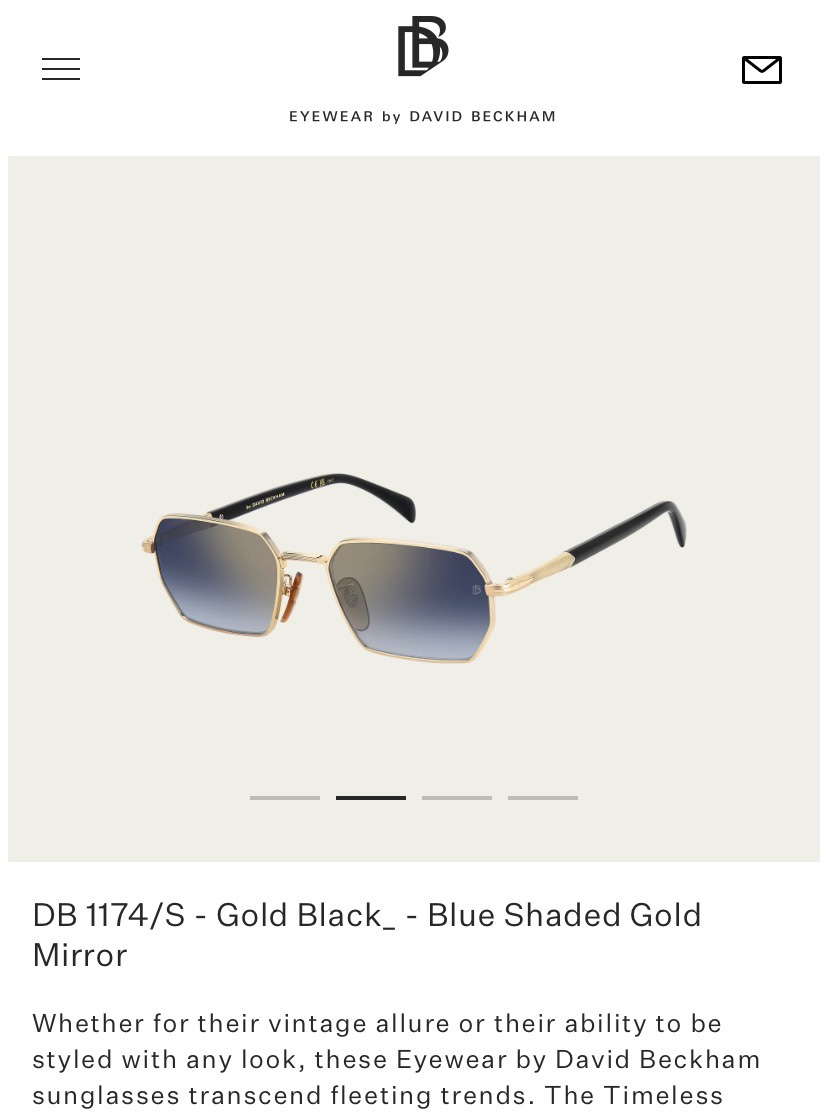  DAVID BECKHAM
MOD：DB 1174/S
Size：55口19 140
