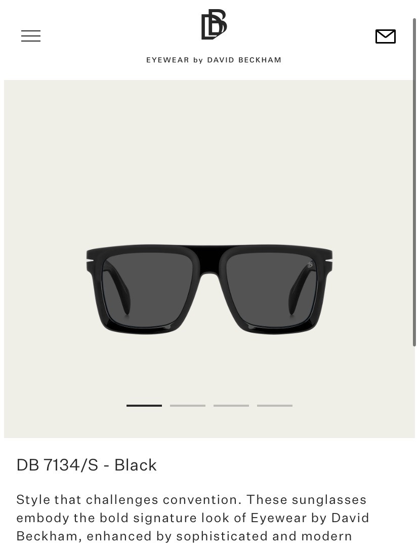 。DAVID BECKHAM
MOD：DB 7134/S
Size：56口18 145

