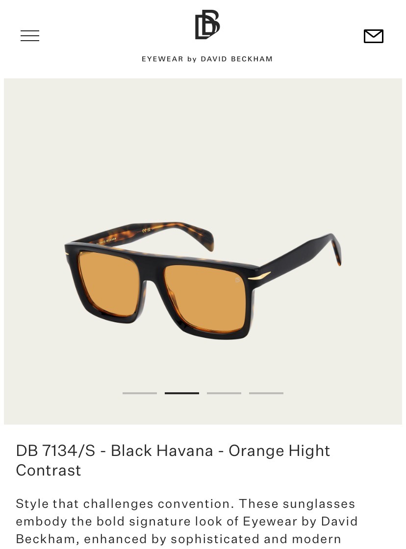 。DAVID BECKHAM
MOD：DB 7134/S
Size：56口18 145

