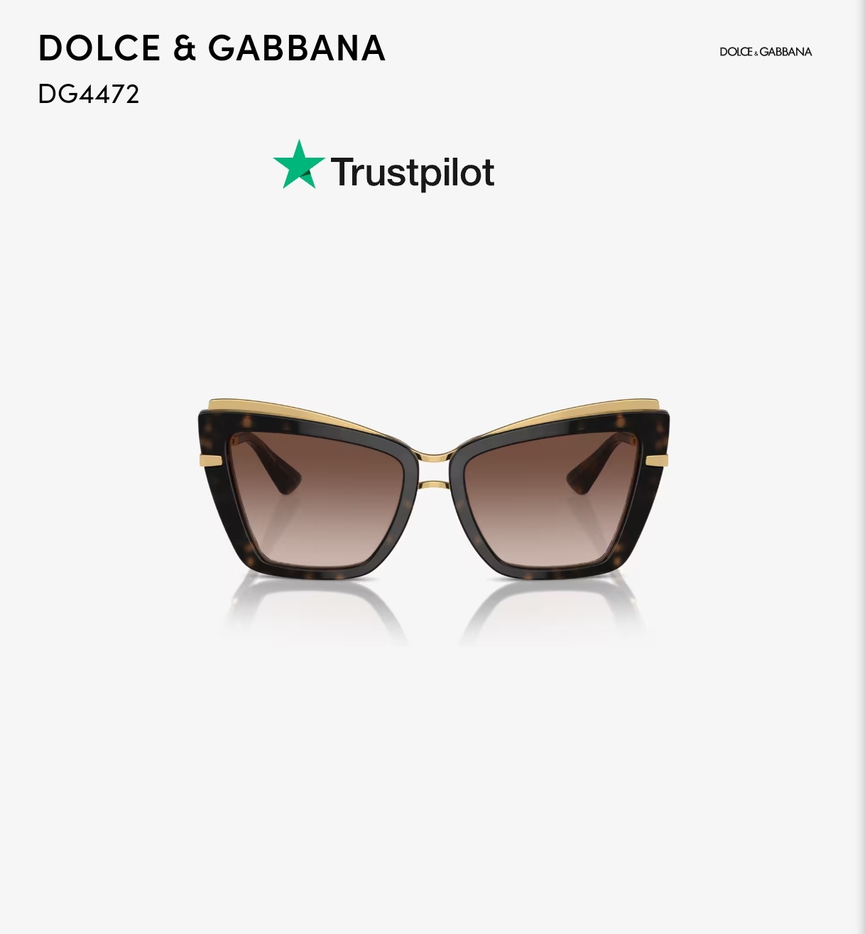  DOLCE & GABBAN*
MODEL：DG4472
SIZE：54口19-145
