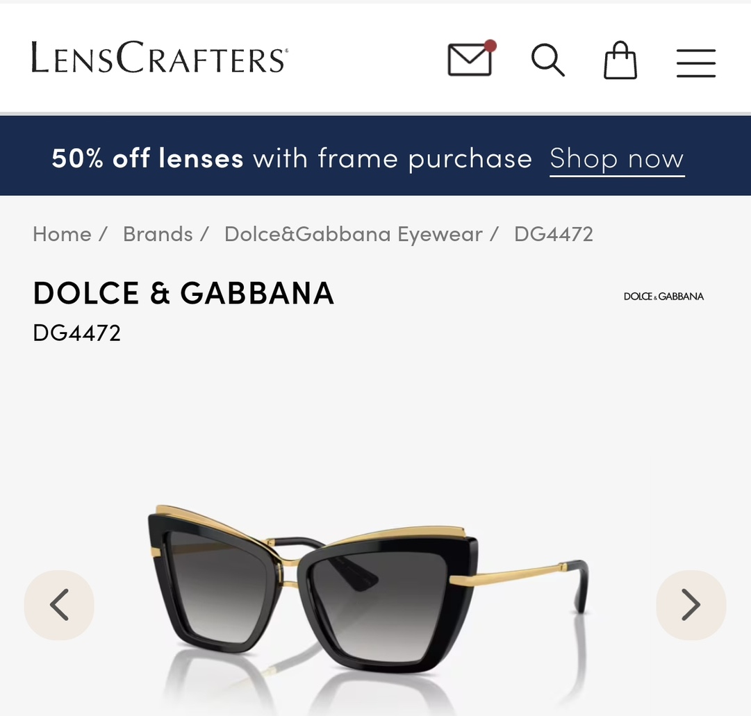  DOLCE & GABBAN*
MODEL：DG4472
SIZE：54口19-145
