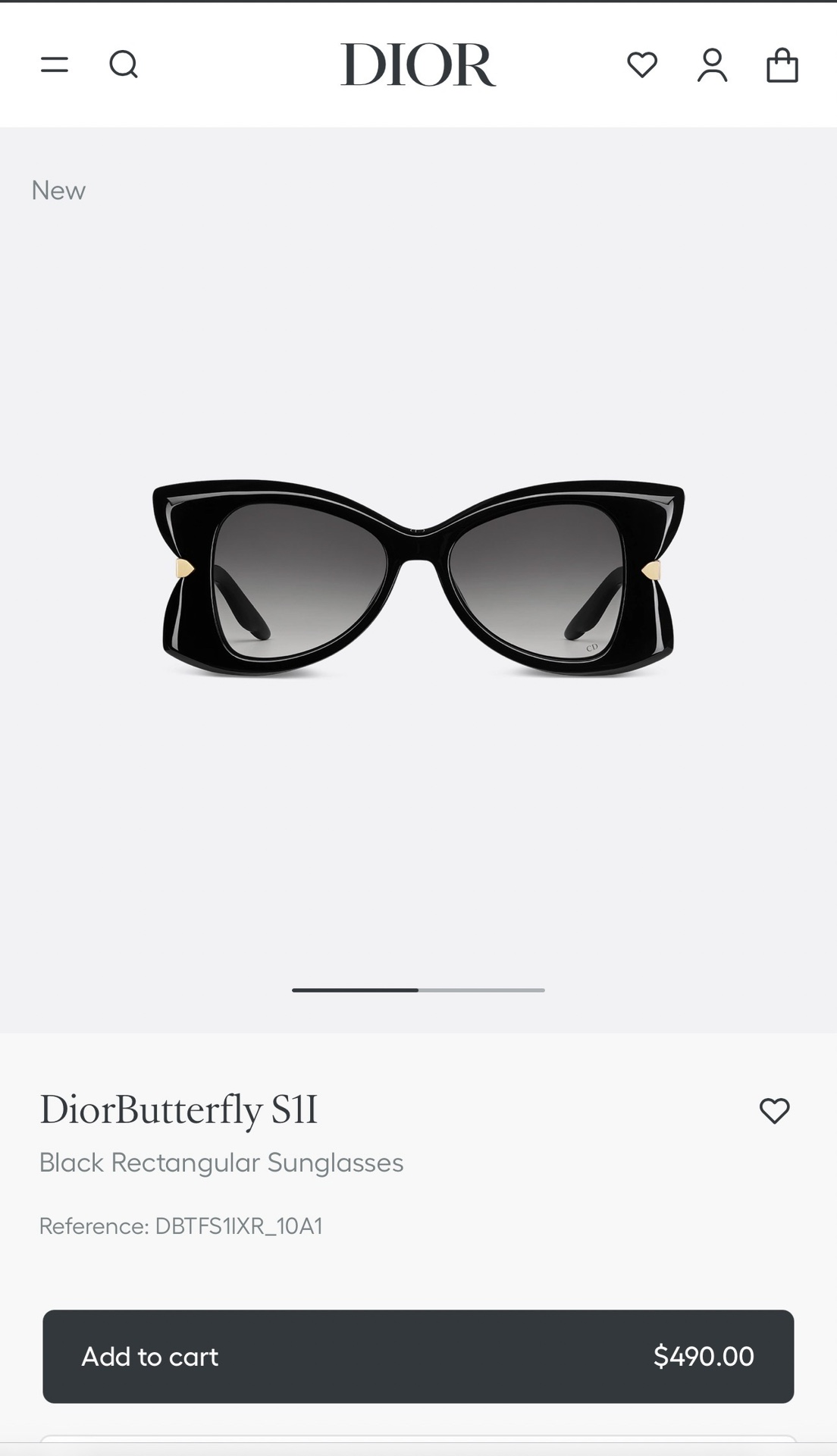  DIOR
MOD：DiorButterfly S11
Size：51口16 145
