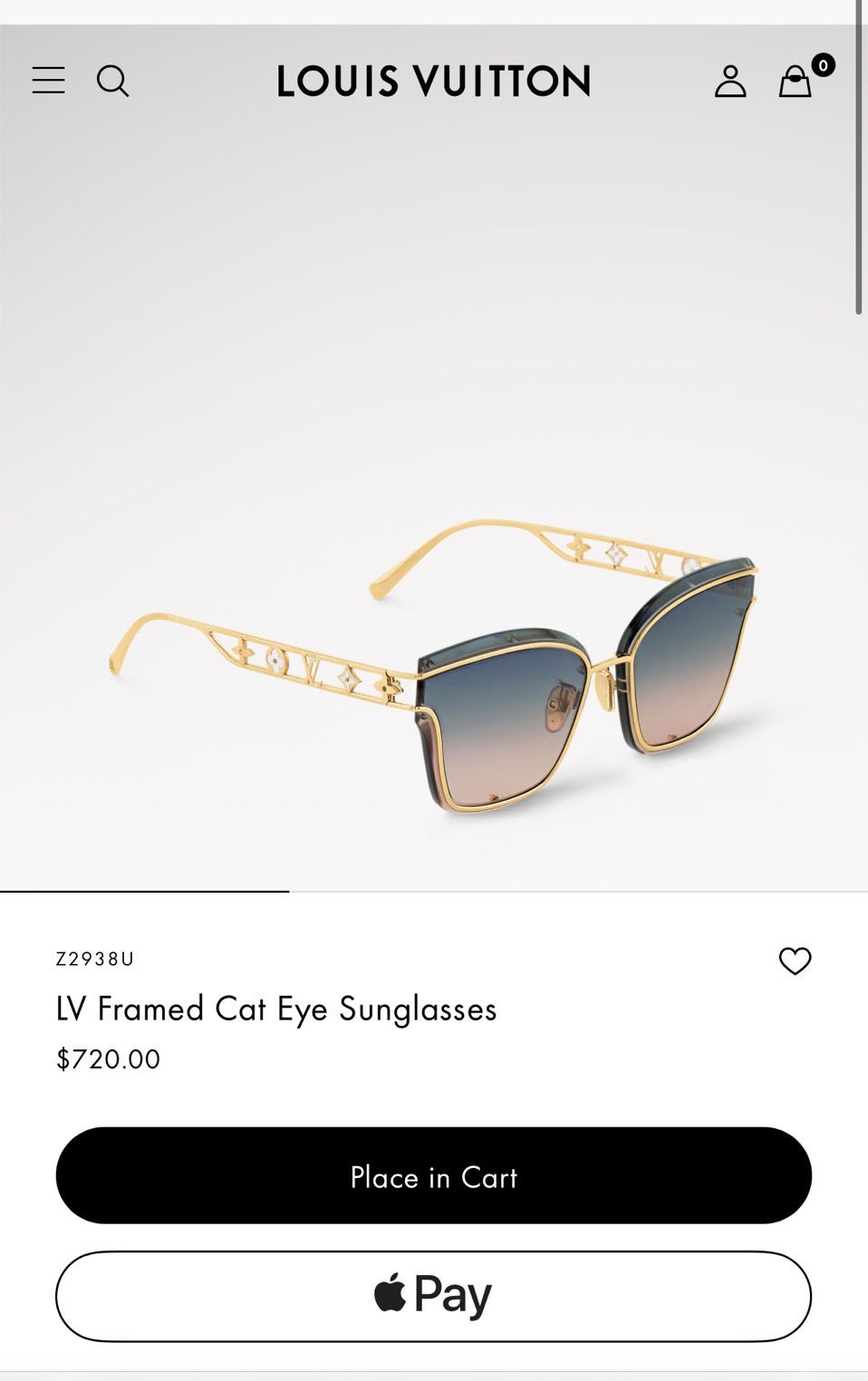  LOUIS VUITTO*
MODEL：Z2938U
SIZE：62口14-145
