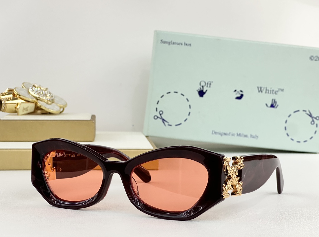OFF-WHITE Roma Rectangle Frame Sunglasses | Designer Shades with Modern Style 6 i1756547564 4836 8