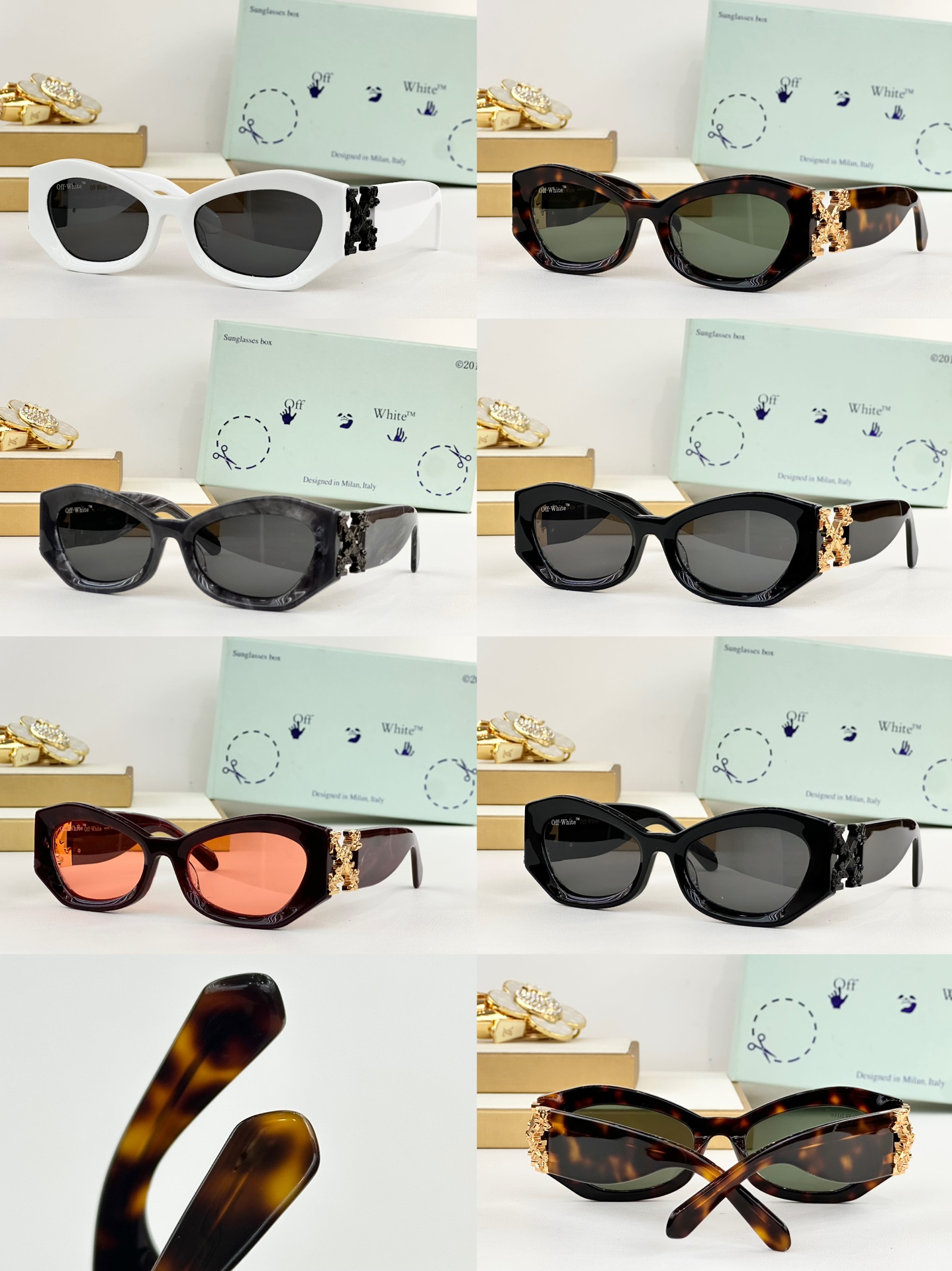 OFF WHITE Roma Rectangle Frame Sunglasses | Stylish Shades for Every Occasion