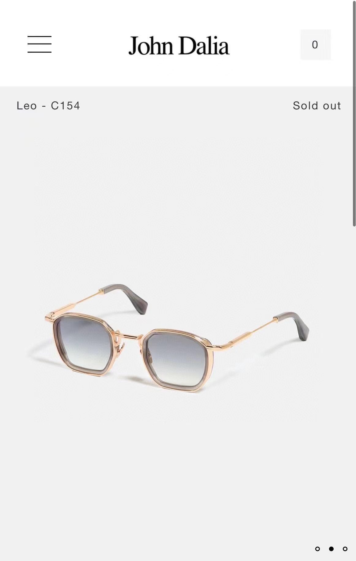 John DaliaMODEL：LEOSIZE：46口25-140盒子另计