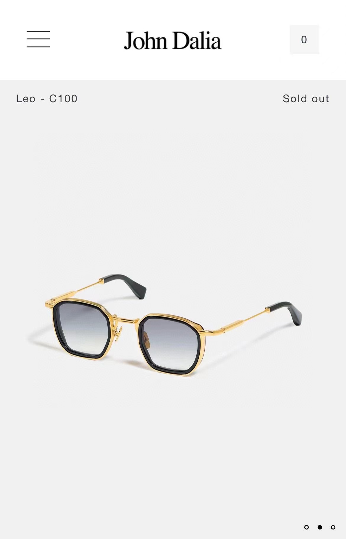 John DaliaMODEL：LEOSIZE：46口25-140盒子另计