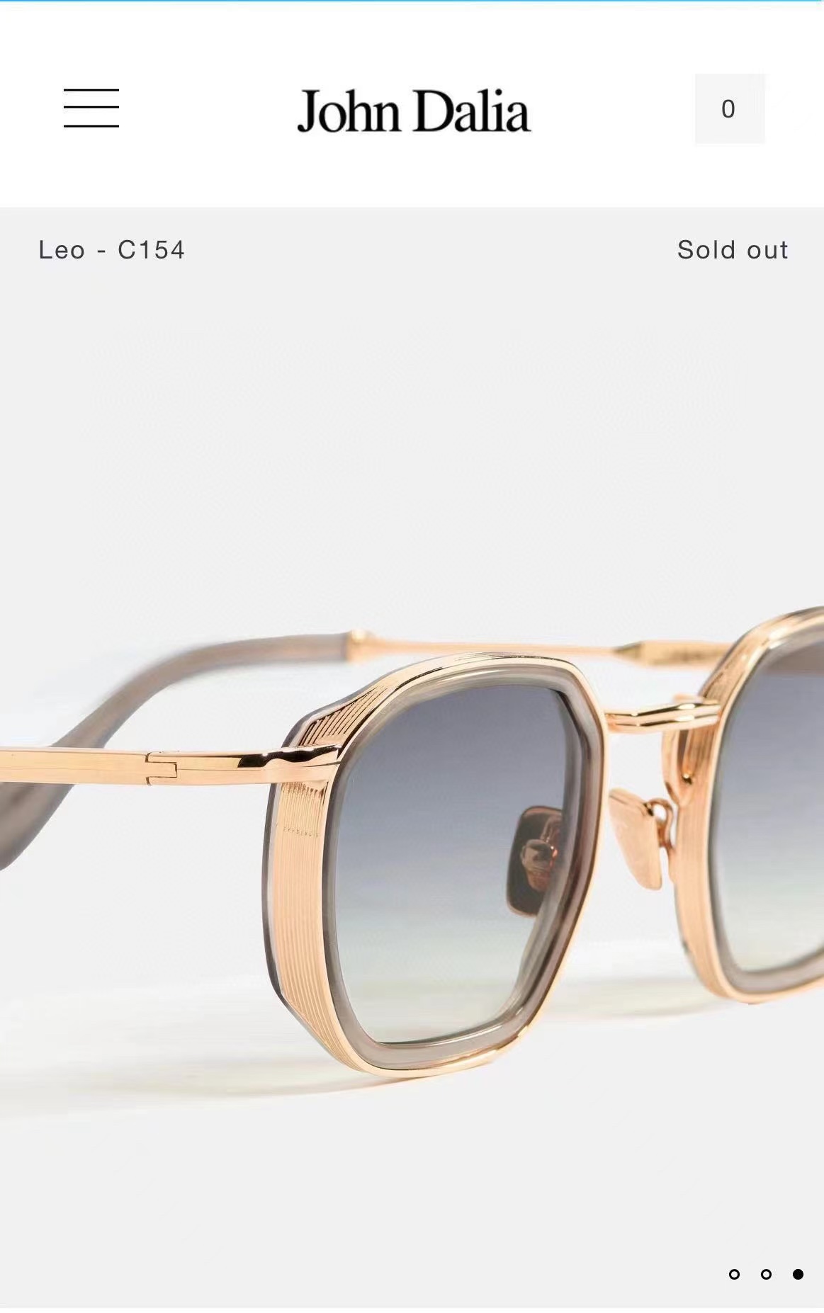 John DaliaMODEL：LEOSIZE：46口25-140盒子另计