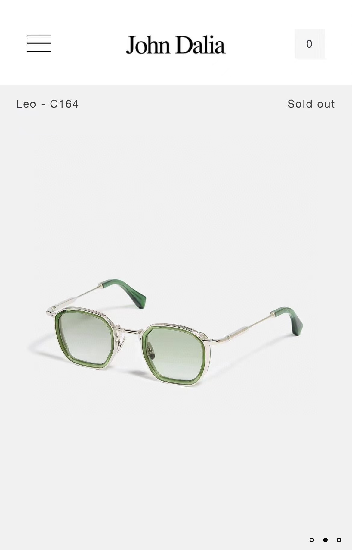 John DaliaMODEL：LEOSIZE：46口25-140盒子另计