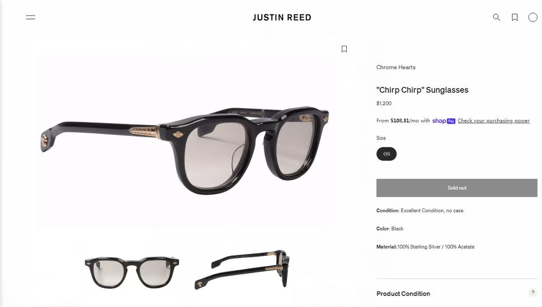 CHROME HEART*MODEL:CHIRP CHIRPSIZE: 50口22-150