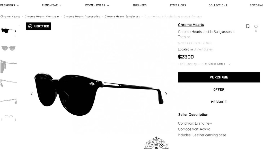 Chrome HeartsMODEL:JUST IN-ASIZE:48口24-149