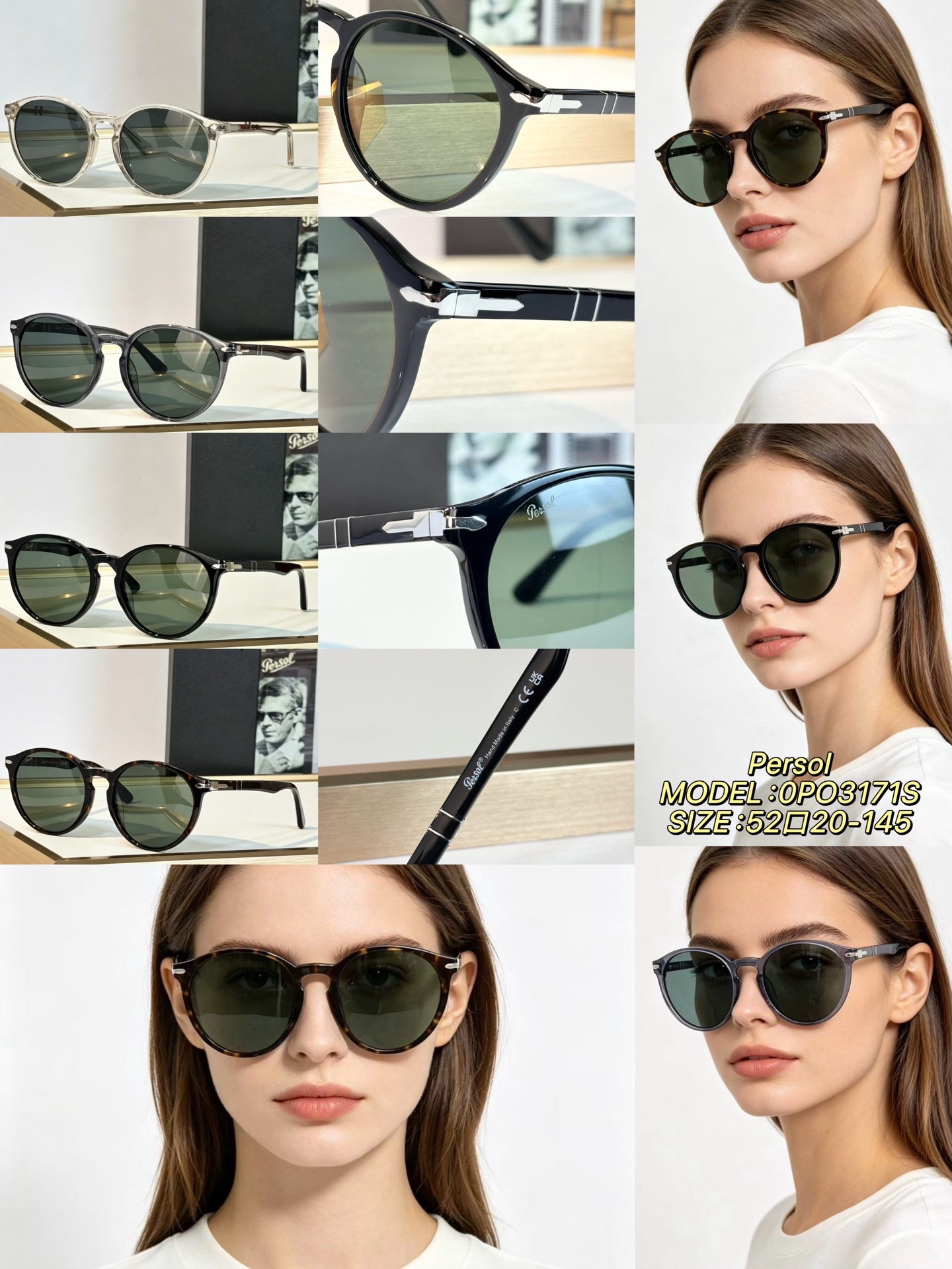 Persol MODEL：0PO3171S SIZE：52口20-145