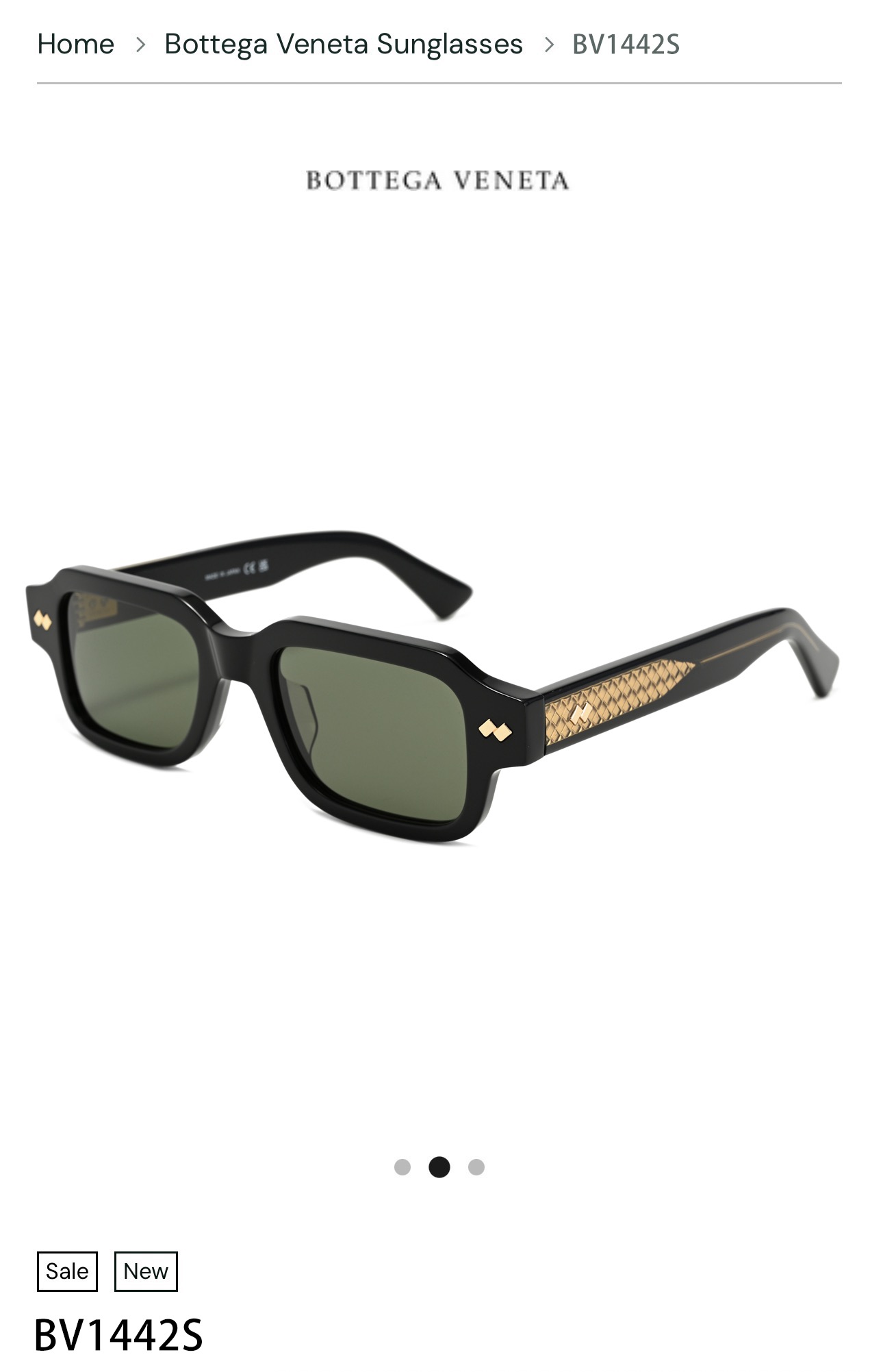 BOTTEGA VENET* MODEL：BV1442S SIZE：51口20-148 