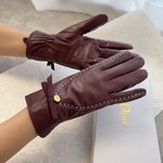 Dior Gloves Women Sheepskin Fall/Winter Collection Fashion