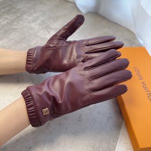 Louis Vuitton Gloves Women Sheepskin Fall/Winter Collection Fashion
