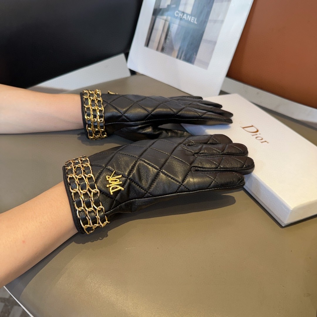 Dior AAA
 Gloves Sheepskin Fall/Winter Collection Fashion