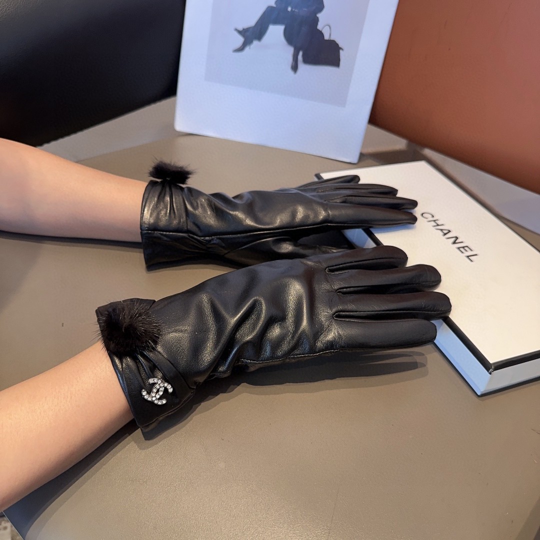 Chanel Guantes Piel de oveja Colección otoño – invierno Fashion