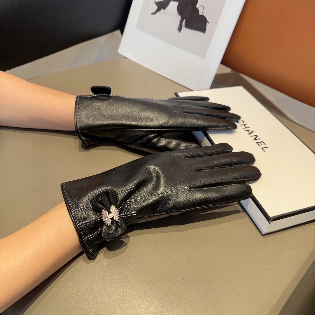 Chanel Guantes Mujeres Piel de oveja Colección otoño – invierno Fashion