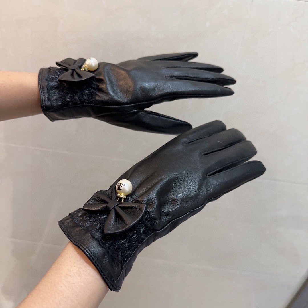 Chanel Guantes Mujeres Piel de oveja Colección otoño – invierno Fashion